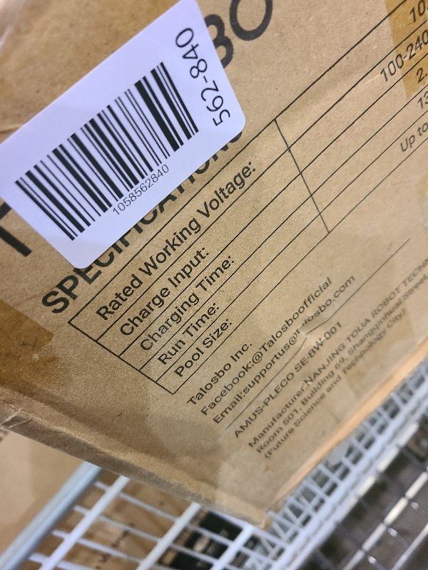 Photo 1 of (2025 Upgraded) TALOSBO Pleco Se Cordless Pool Vacuum Up to 130 Mins Runtime, Robotic Pool Cleaner with 2.5H Fast Charge, Ideal for Flat Above Ground and Inground Pools up to 861 Sq. Ft.