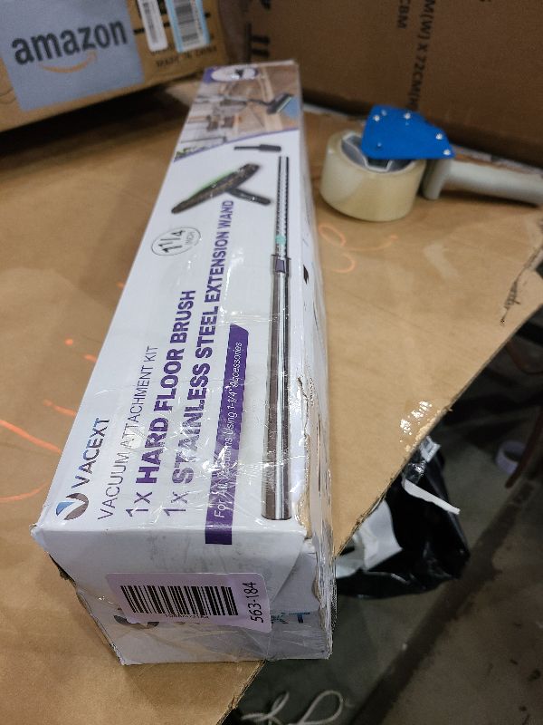 Photo 1 of 1.25 Inch Stainless Steel Vacuum Extension Wand Compatible with Vacuums using 1 1/4 Inch (1.25in) 32mm Accessories - 1 1/4 Vacuum Extension Tube for Shop Vac (Extension Wand and Hard Floor Brush)