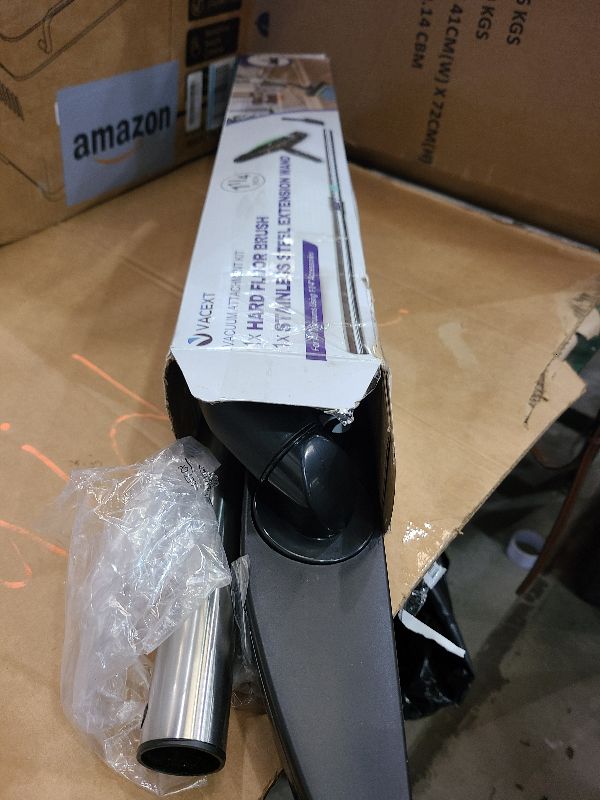 Photo 1 of 1.25 Inch Stainless Steel Vacuum Extension Wand Compatible with Vacuums using 1 1/4 Inch (1.25in) 32mm Accessories - 1 1/4 Vacuum Extension Tube for Shop Vac (Extension Wand and Hard Floor Brush)