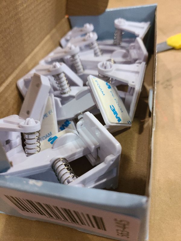 Photo 1 of 12 Pack Cabinet Locks Child Safety | Baby Safety Cabinet Locks NO Drilling 3M Adhesive Baby Proof Drawer Lock Child proofing cabinets latches for Kids Latch for Drawers & Door Child Safety Locks