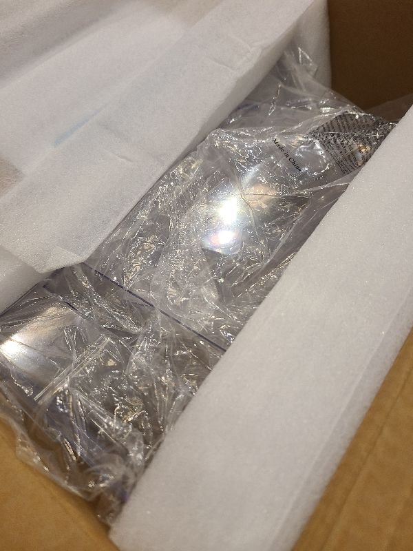 Photo 1 of 2 Pack Acrylic Brochure Holder 8.5 x 11 inches, 3 Tier Clear Brochure Display Stand with Removable Divider for Trifold 4 Inches Wide Pamphlet, Plastic Flyer Holder for Magazine, Literature, Booklet