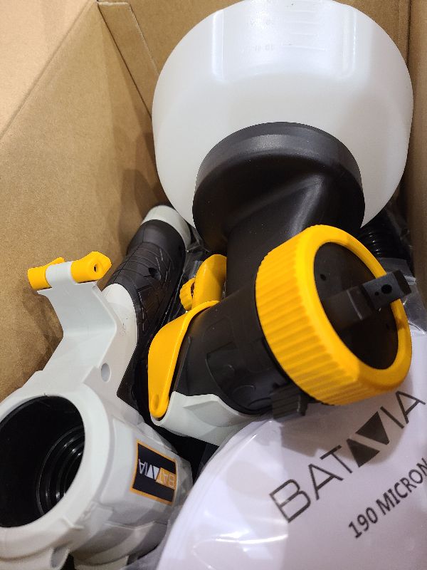 Photo 1 of Upgraded Paint Sprayer-BATAVIA 700W HVLP High Power Spray Paint Gun with 6FT Air Hose, 4 Nozzles & 3 Patterns, Paint Sprayer for House Painting,Furniture,Cabinets,Fence,Walls,DIY Projects,etc