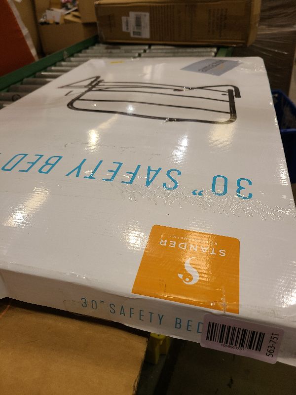 Photo 1 of  Stander Medical Medical Bed Rails for Elderly Adults Bed Assist Rail Safety Handle with Fall Prevention Guard Standing Bar Handle for Seniors Handicap Mobility Assist Bar, Black, 40 * 30cm (30 inch)