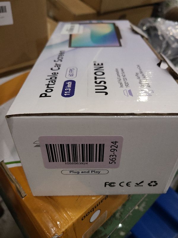 Photo 1 of [2025 Fully Laminated Screen] 11.3" Wireless CarPlay & Android Auto Portable Touch Screen - in-Cell Display, 1920x720, 60fps, Knob Controls, BT Mode for Cars, SUVs