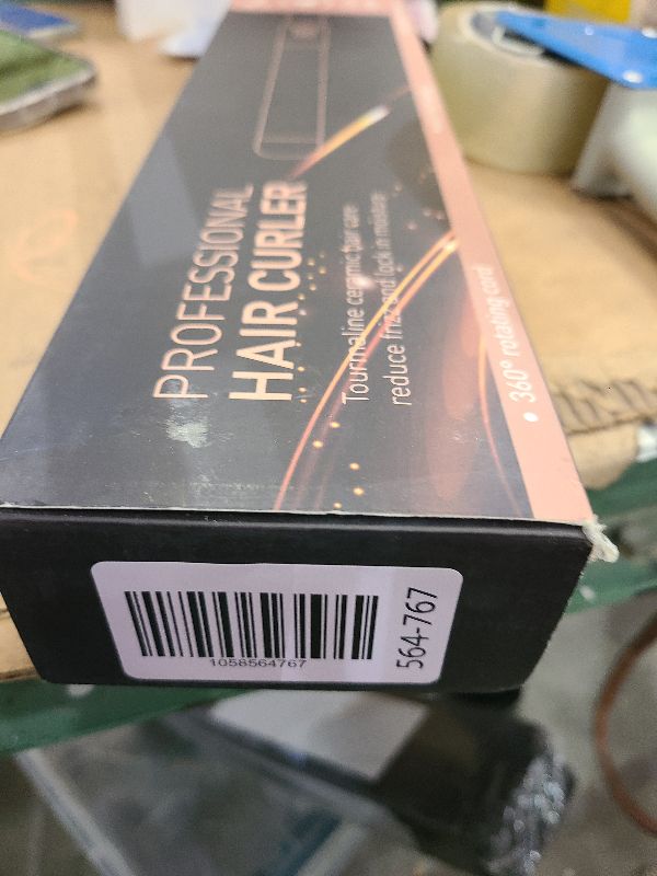 Photo 1 of 1 1/4 Inch Curling Wand Ceramic Long Barrel,1.25 Inch Curling Wand Iron for Long Hair,Dual Voltage Hair Curling Wand