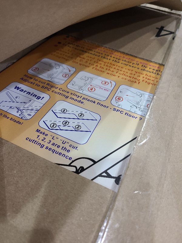 Photo 1 of 13" Rigid Core Vinyl Floor Cutter, Cuts SPC/LVP/LVT/WPC up to 9mm; Crack-free! ?Moveable blade for irregular corners, door jams, etc. -saves 30% time! Perfect for Pros & DIYers!