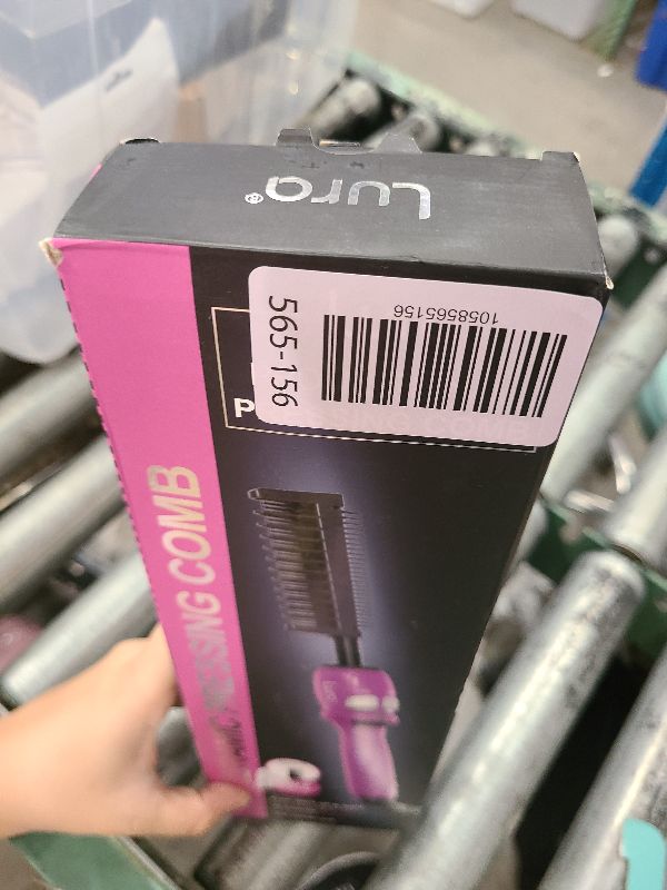 Photo 1 of 200-500°F Pink Hot Comb:Electric Hot Comb for Lace Front Wigs,Electric Pressing Combs for Black Hair,Electric Straightening Comb for African American Hair,