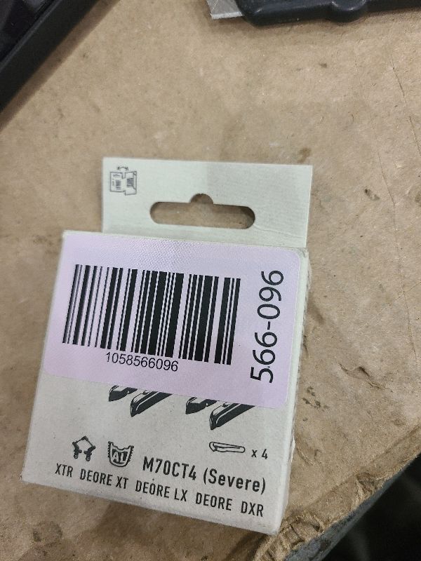 Photo 1 of 2 Pairs of Shimano V-Brake Pads XTR/XT/LX/Deore M70CT4 Severe with Safety Pin