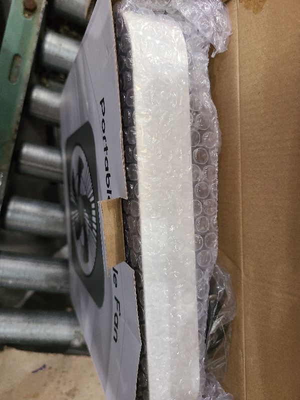 Photo 1 of 10 inch Box Fan, Small Window Fan with 3 Speeds, Quiet Table Fan Powered by DC Adapter for Bedroom Office Kitchen Home Apartment RV Camping, 8HRS Timer Function with Universal 4.9ft USB Type-C Cord