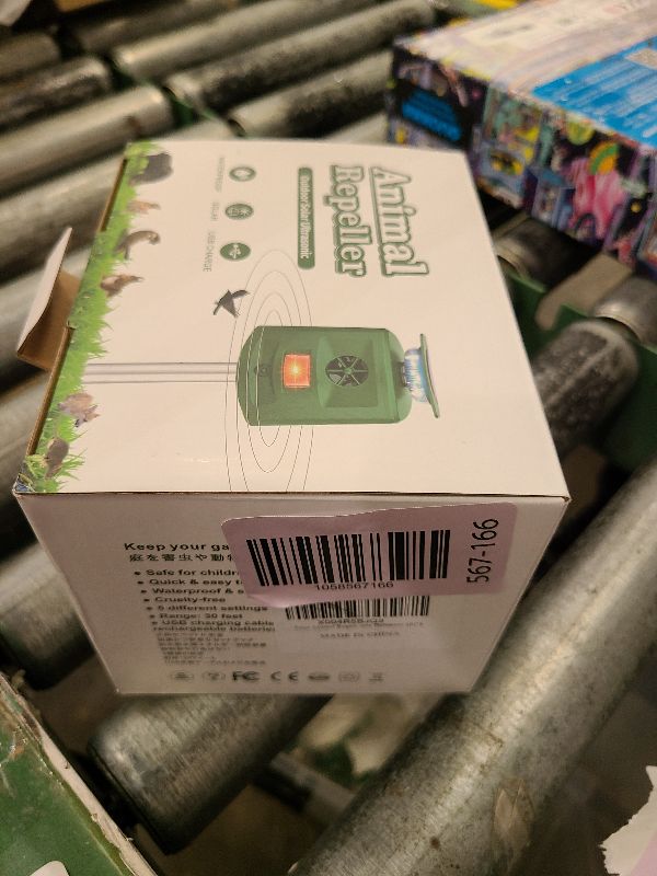 Photo 1 of 360°Solar Ultrasonic Animal Repellent, Deer Repellent Devices Cat Repellent Outdoor, Waterproof Squirrel Raccoon Rabbit Skunk Dog & Bird Deterrent with Motion Sensor & Flashing Light for Garden Yard