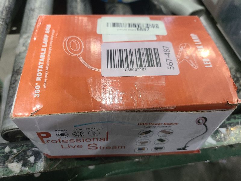 Photo 1 of 10X Magnifying Glass with Light, Clip on Mganifier with Light, 48 LED Desk Magnifying Glass wtih Clamp, 3 Modes Dimmable Magnifying LED Lamps for Bed Work Crafts DIY Repair