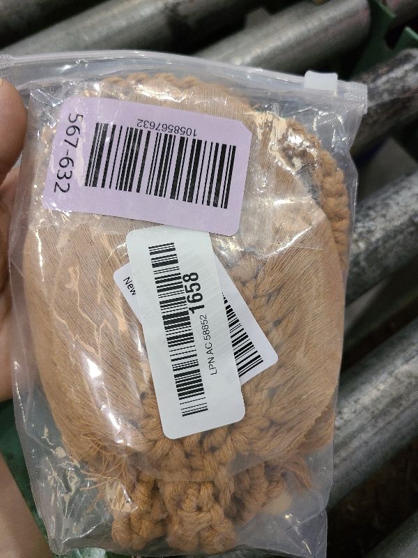 Photo 1 of 2 Pack Boho Curtain Tiebacks,Hand Knitting Cotton Curtain Holdbacks with Adjustable Natural Wooden Bead,Double Leaves Farmhouse Theme Curtain Tie Backs, for Indoor Outdoor Drapes Decorative,(Apricot)