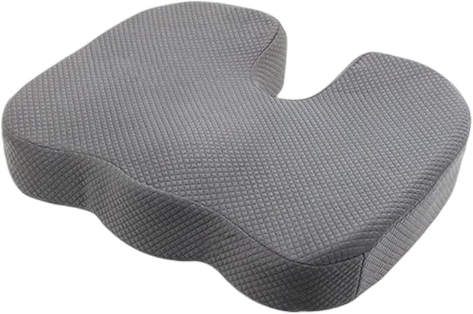 Photo 1 of **MSRP 33.77** Generic Car Seat Cushion,Memory Foam Seat Cushion, Ergonomic Butterfly-Shape Seat Cushion for Office Chair, Dining Chair, Butt Support Pillow for Long Hours Sitting Comfort (Gray,U-shaped style), 1