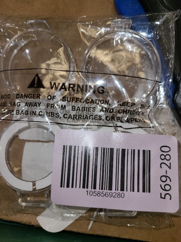 Photo 1 of 2 Pack Deadbolt Child Safety Lock Cover - Child Proof Deadbolt Cover & Door Knob Protector, Deadbolt Lock Cover for Kids, Prevents Accidental Locking (Fits Standard Locks) (Transparent)