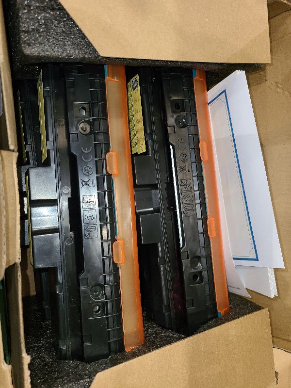 Photo 1 of 069 Toner Cartridge 4 Pack (with Chip) Compatible Replacement for Canon 069 069 H Works for Canon Color ImageCLASS MF753Cdw MF751Cdw LBP674Cdw LBP674C MF750C Series Printer