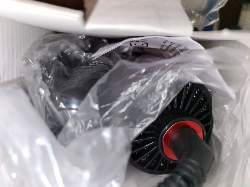 Photo 1 of 3-in-1 Hot Air Styler & Rotating Hair Dryer Brush with 2 Interchangeable Brushes | Anti-Frizz Ionic Technology for Straightening, Drying & Curling | 3 Heat Settings & 360° Rotation (Red)