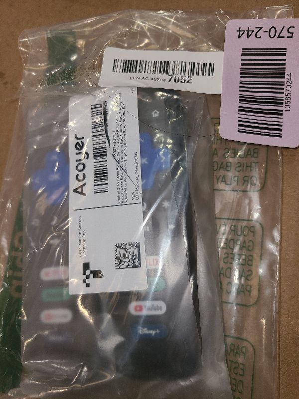 Photo 1 of (Pack of 2) Replacement-Remote-Control for Roku-TV,Compatible for TCL Roku/Hisense Roku/Onn Roku/Philips Roku Smart TVs(Not for Roku Stick and Box)