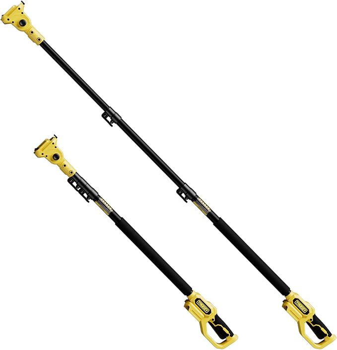 Photo 1 of **MSRP 63.78Telescopic Pole for 6-Inch Mini Chainsaws, 8FT Adjustable Extension Pole, 90°~180° Rotatable, Compatible with Black Blade Chainsaws, Durable Aluminum Alloy Design