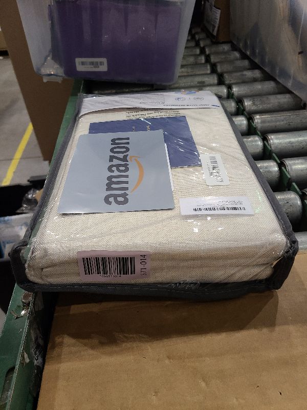 Photo 1 of 100% Blackout Shield Linen Blackout Curtains for Bedroom 84 Inches Long, Back Tab/Rod Pocket Living Room Drapes, Thermal Insulated Blackout Curtains 2 Panels Set, 50" W x 84" L, Cream