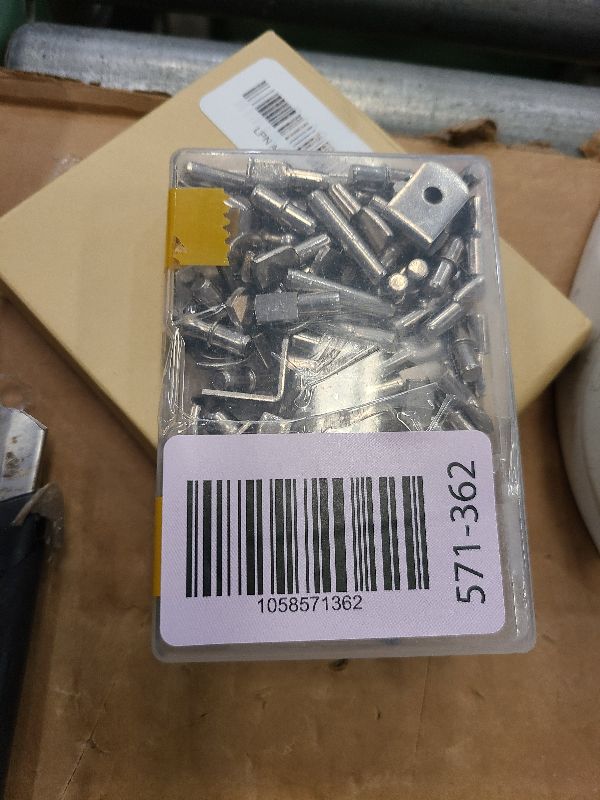 Photo 1 of 104Pcs Shelf Pins Kit,4 Styles Nickel Plated Shelf Support Pegs,Bookshelf Pegs for Shelves,Cabinet Shelf Bracket Pegs Shelf Pins Holders for Kitchen Furniture & Closet ( 5mm & 1/4inch )