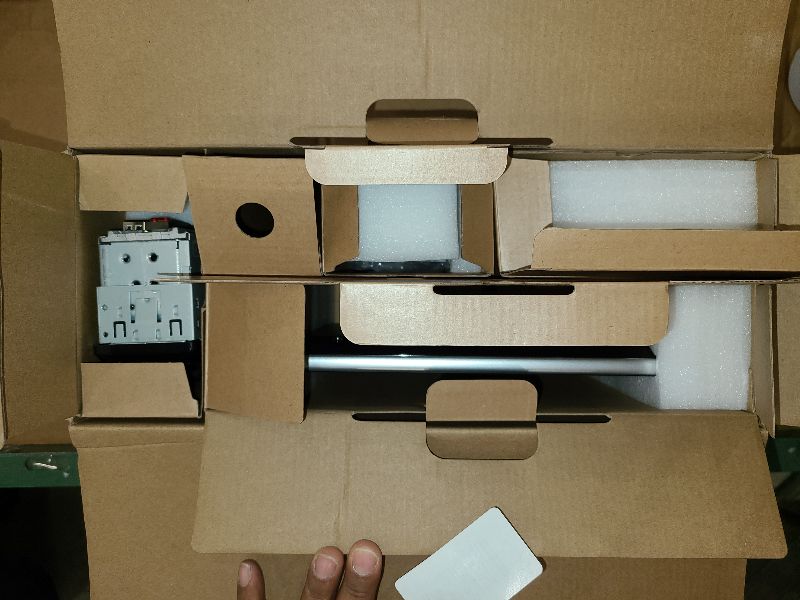 Photo 1 of 10.1 inch Single Din Car Stereo with CarPlay and Android Auto, 10 inch Touch Screen Radio with Mirror Link/1080P/EQ Audio/SWC/Bluetooth +Backup Camera+MIC