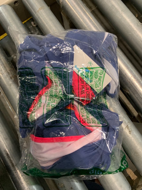 Photo 1 of Beachsissi Bandeau Swimsuits for Women Strapless Swimwear Bathing Suits Tummy Control Color Block Tankini Skirt Sets, Navy, S