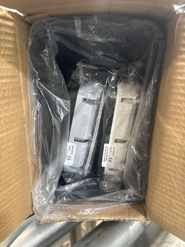 Photo 1 of ***MISSING TWO LIDS AND ONE CAN****3 Pack Bathroom Trash Can with Lid, 2.5 Gallon Small Slim Trashcan, Automatic Trash Can Touchless, Motion Sensor Waterproof Plastic Trash Bin for Bedroom Kitchen Office Living Room (Black+Gray+White)