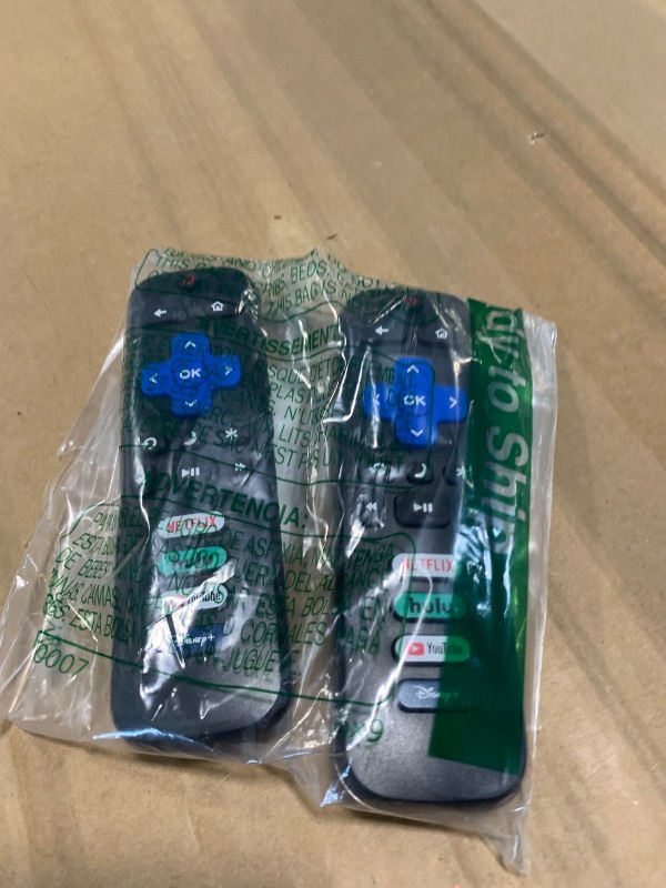 Photo 1 of (Pack of 2) Replacement Remote Control Only for Roku TV, Compatible for TCL Roku/Hisense Roku/Onn Roku/Sharp Roku/Element Roku/Westinghouse Roku/Philips Roku Smart TVs (Not for Roku Stick and Box)