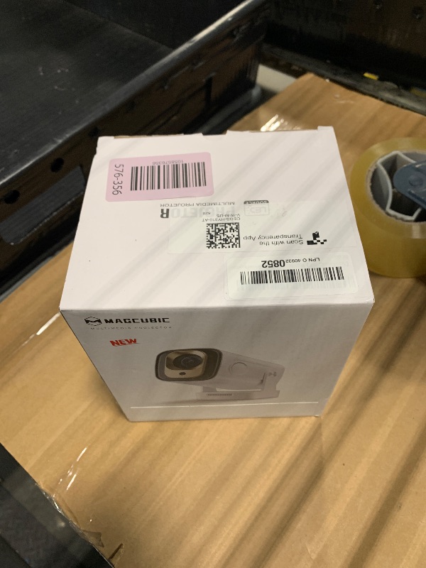 Photo 1 of ?Auto Focus&1080P?Magcubic Mini Smart Projector with 4K Support, Portable Projector with Wifi and Bluetooth, 5W Speaker, Built in Apps, Voice Control, Outdoor Movie Projector