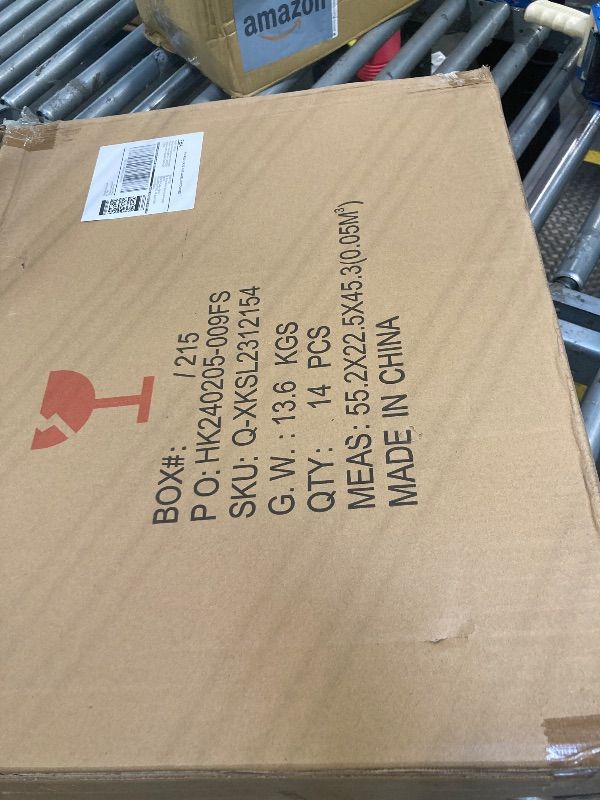 Photo 1 of **14 pack--Hoikwo 16x20 Black Plastic Frame with Plastic Cover, Display Pictures 11x14 with Mat or 16x20 Without Mat, 1 Pack 16 by 20 Frame for Wall Hanging