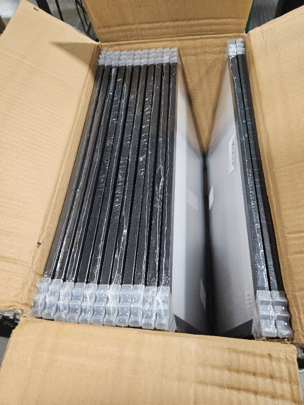 Photo 1 of **18 PACK**Hoikwo 13x19 Black Plastic Frame with Plastic Cover, Display Pictures 11x17 with Mat or 13x19 Without Mat, 1 Pack 13 by 19 Frame for Wall Hanging