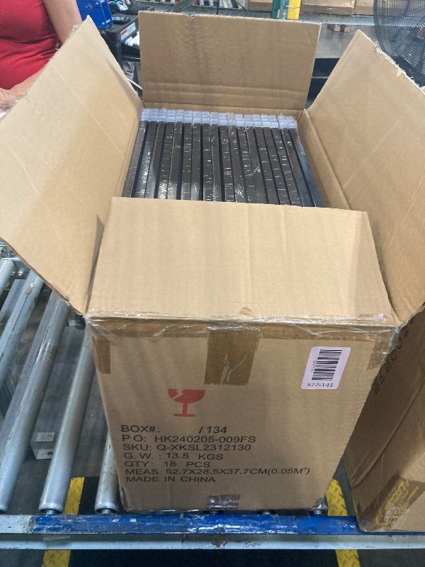 Photo 1 of **18 PACK**Hoikwo 13x19 Black Plastic Frame with Plastic Cover, Display Pictures 11x17 with Mat or 13x19 Without Mat, 1 Pack 13 by 19 Frame for Wall Hanging