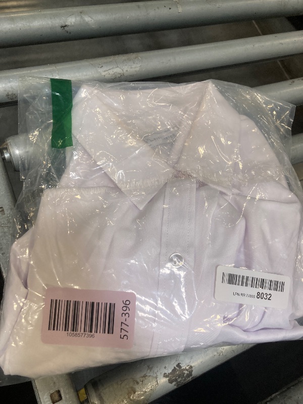 Photo 1 of **DIRTY**siliteelon Womens Classic-Fit Dress Shirts Long Sleeve Button Down Wrinkle-Free Stretch Solid Casual Work Office Blouse Top White Medium