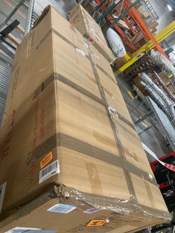 Photo 1 of **1 BOX OF 2***Ball & Cast 81.5" Sectional Sofa Couch, Linen Upholstered Sleeper Sofa Bed with Reversible Storage Chaise,L Shaped Pull Out Couch with Removable Back Cushion for Living Room,Apartment,Dark Grey