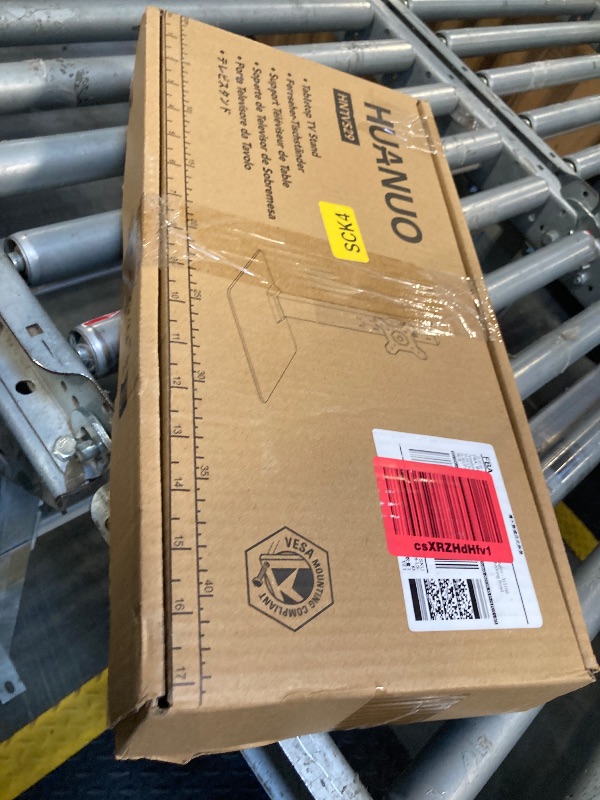 Photo 1 of HUANUO Monitor Stand, Freestanding VESA Mount for 13 to 34 Inch Screens, Holds up to 44lbs, 5 Height Options, Swivel Desk Stand Riser with 360 Rotation, VESA 75x75mm/100x100mm