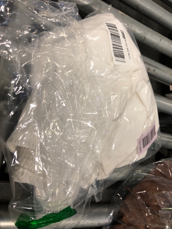 Photo 1 of **VERY USED**ANRABESS Women Linen Palazzo Pants Summer Boho Wide Leg High Waist Casual Lounge Pant 2025 Beach Travel Vacation Outfits White Small