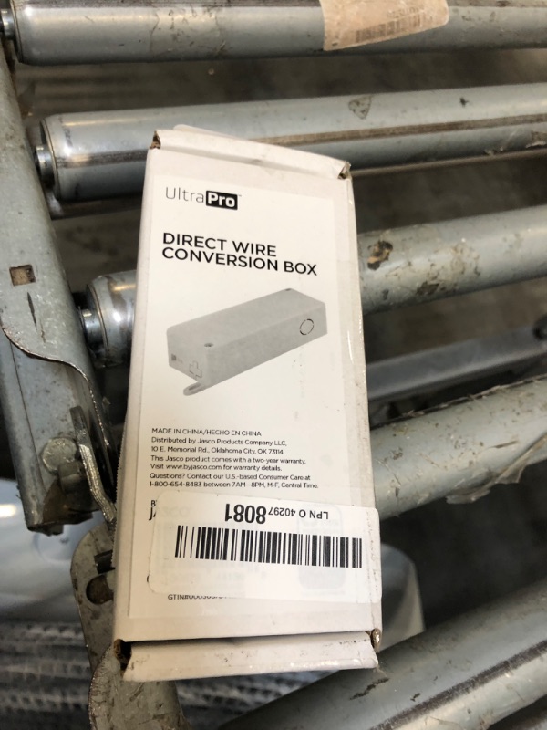 Photo 1 of UltraPro Direct Wire Junction Box, Converter for Linkable Fixture, Conversion, Management, Control Multiple Lights from One Switch and Eliminate Cords, 44130, White