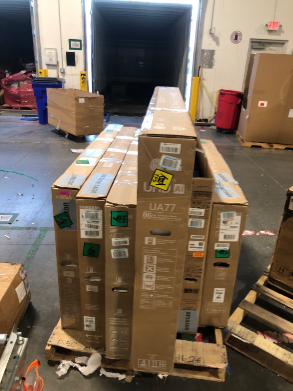 Photo 1 of **FOR PARTS ONLY, NO RETURNS, FINAL SALE!!!*** PALLET OF MULTIPLES TVS
**UNTESTED, NO GUARANTEE ITEMS FUNCTION**
**FOR PARTS ONLY*** NO RETURNS** FINAL SALE***



