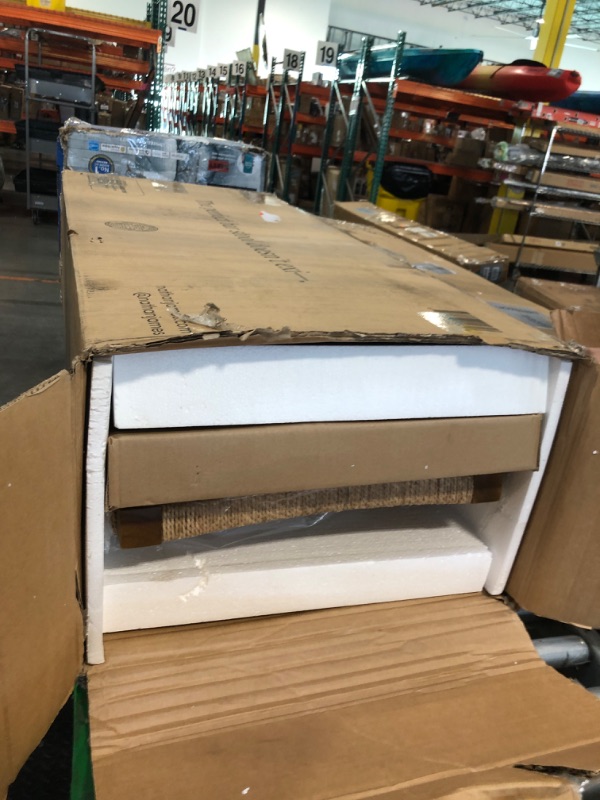 Photo 1 of **MISSING PARTS**Nathan James Beacon Bohemian Boucle Bar Stool with Back, Bar Height Kitchen Island Chair, Seagrass Bar Stool, Cream Boucle/Brushed Light Brown, Set of 2