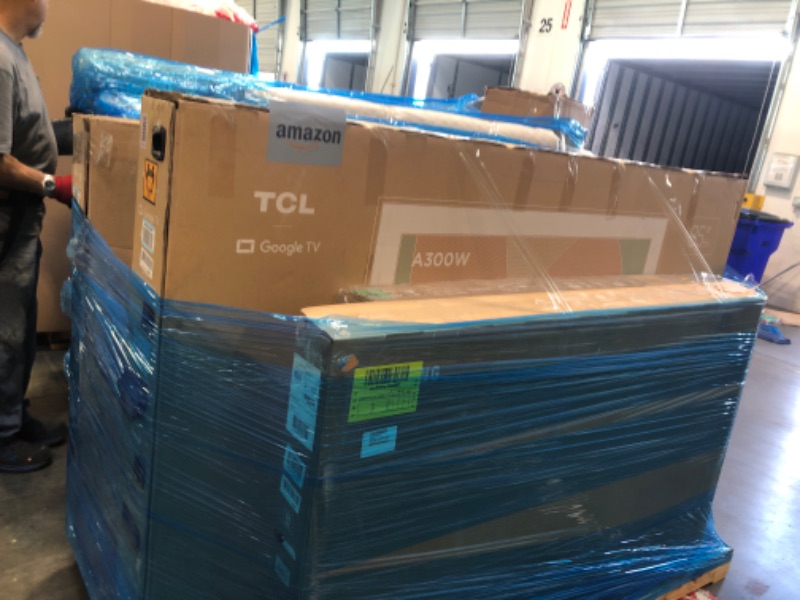 Photo 1 of **FOR PARTS ONLY, NO RETURNS, FINAL SALE!!!*** PALLET OF MULTIPLES TVS
**UNTESTED, NO GUARANTEE ITEMS FUNCTION**
**FOR PARTS ONLY*** NO RETURNS** FINAL SALE***