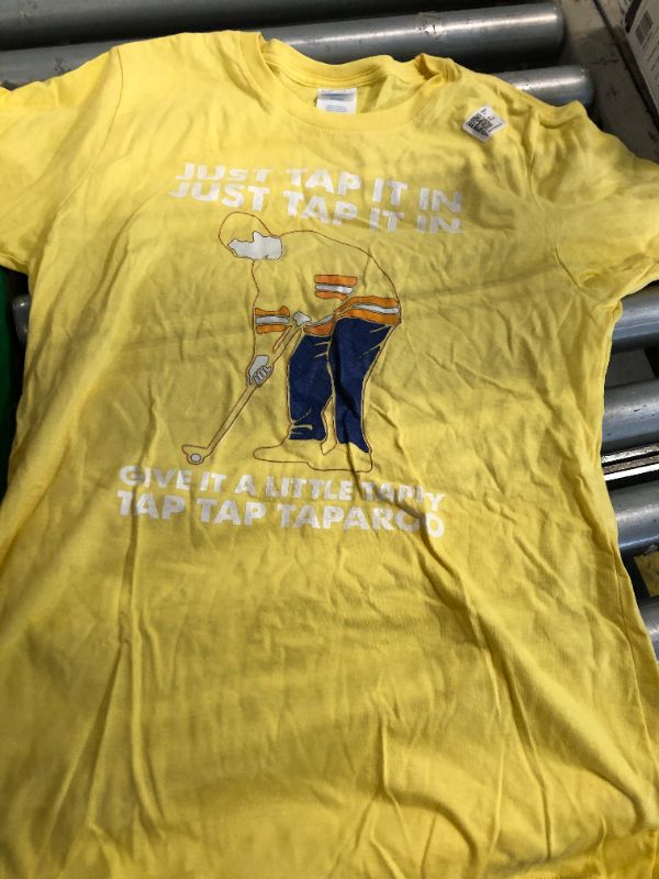 Photo 1 of **YELLOW**Just Tap It In Graphic Golfs Funny Outfits Sports Movies T-Shirt