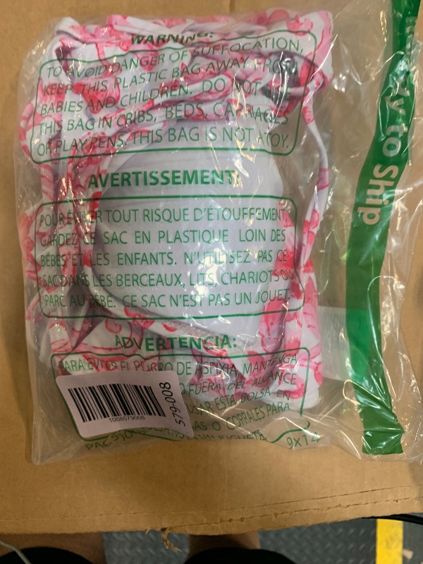 Photo 1 of ***VERY USED***OYOANGLE Women's Floral Print Halter Neck One Piece Swimsuits Cut Out tie Backless Bathing Suit Beach Monokini Pink Large