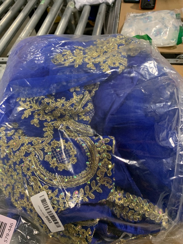 Photo 1 of ABAO SISTER Flower Girl Princess Pageant Dress Kids Party Prom Ball Gowns Formal Dresses (Size 12,Royal Blue)