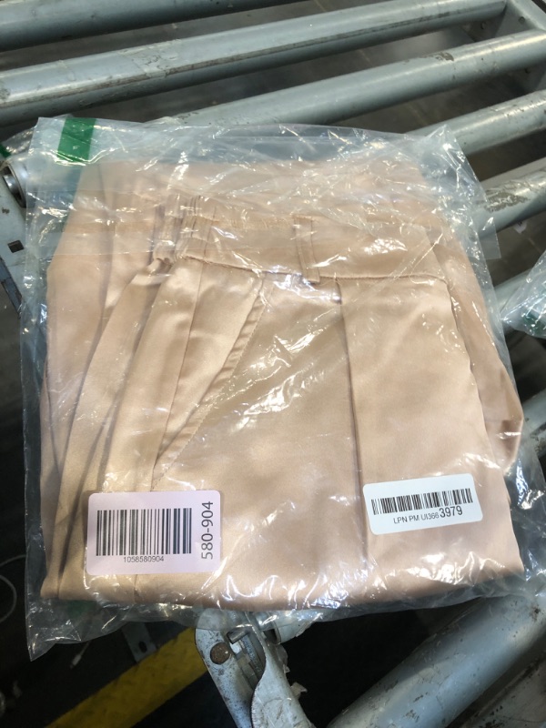 Photo 1 of **DIRTY**heipeiwa Women's Wide Leg Wedding Party Satin Casual Dress Nightout Pants Long Trouser Gold, Small