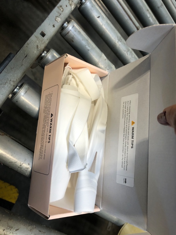 Photo 1 of **DIRTY**As Fairy Women's Wire-Free Full Coverage Bra Seamless Breathable Comfort Bralettes with Support for Daily Wear White 34B