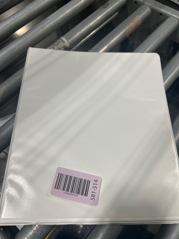 Photo 1 of 1-inch 3-Ring Binders, 1'' Round Rings Binder, US Letter Size 8.5 x 11'', 200 Sheet Capacity, ClearVue Presentation View, Non-Stick, White (1)