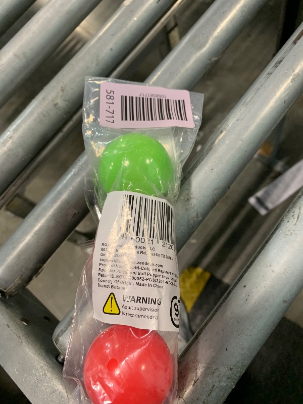 Photo 1 of ** ONLY 3**Botabee Set of 5 Multi-Colored Replacement Balls for Ball Popper Toys in Assorted Colors - Vibrant and Durable Plastic