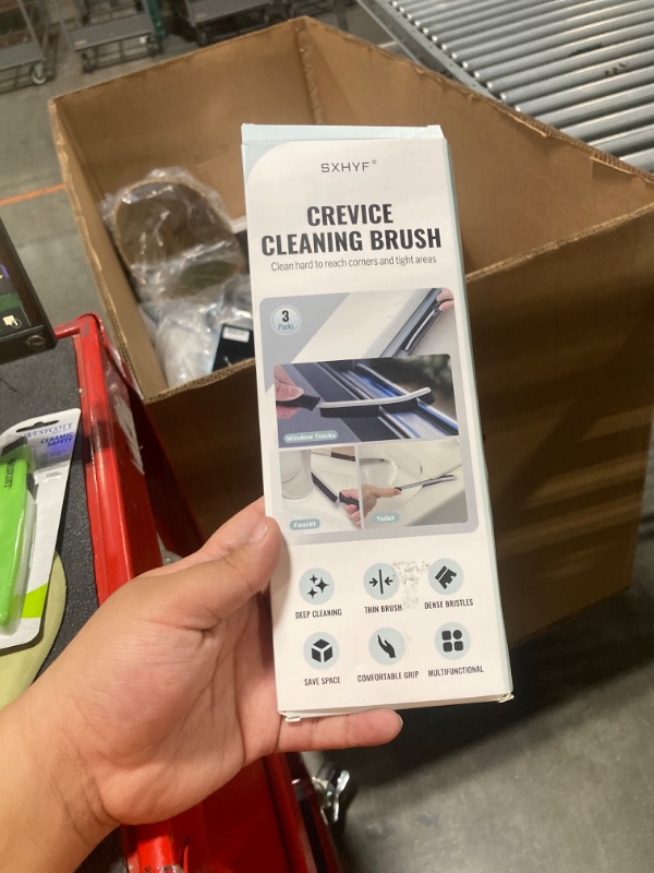 Photo 1 of ***JUST ONE BRUSH***SXhyf Crevice Cleaning Brush - Grout Scrub Brush, House Cleaning Supplies, Gap Cleaning Tools, Home Essentials, Gifts for Women Men, Hard Bristle Crevice Cleaner Brush for Household Use, Bathroom