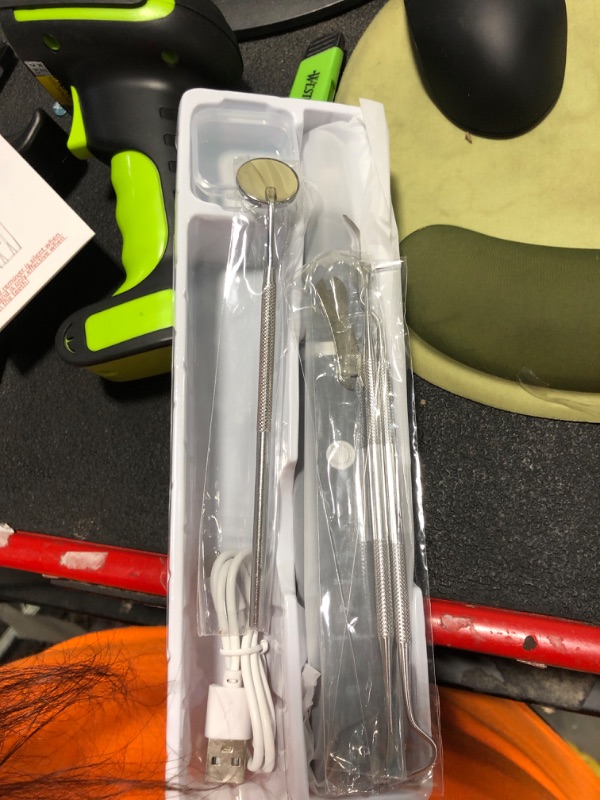 Photo 1 of **MISSING BATTERY**Plaque/Tartar Remover for Teeth, Dental Calculus Remover Teeth Cleaning Kit with LED Light & 5 Adjustable Modes