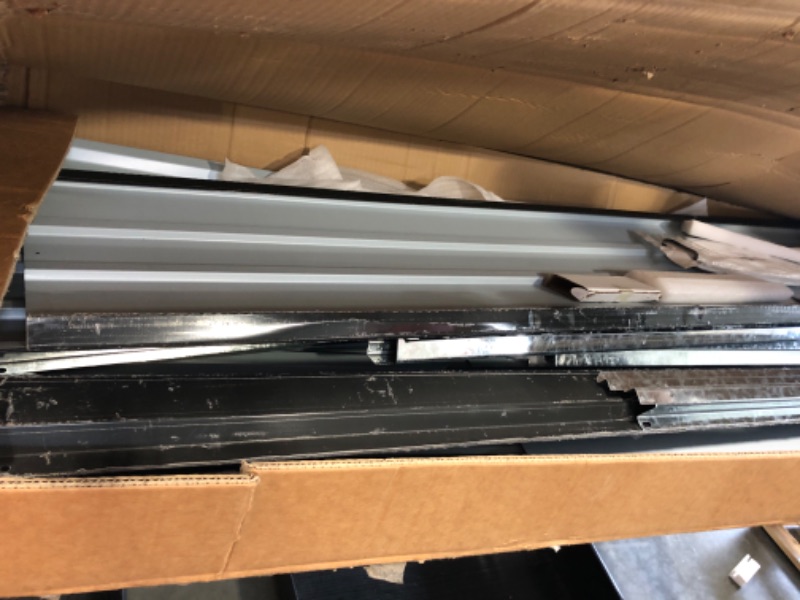 Photo 1 of ***A LITTLE SCRAPPED UP AND SCRATCHED HAS BEEN USED*******Ball & Cast 98" Firewood Storage Shed,2-in-1 Galvanized Steel Outdoor Shelter Rack with Log Holder,Anthracite Waterproof House Tool Cabinet w/Lockable Doors and Pitched Roof,for Bicycles,Dark Gray